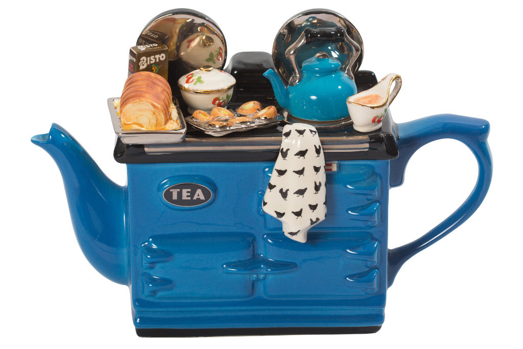 Ceramic Inspirations Sunday Lunch Aga Mid Blue Large Teapot