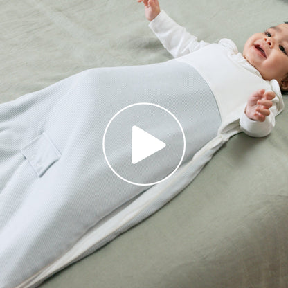 Clever Year Round Sleeping Bag 1.5 TOG - Grey Stripe