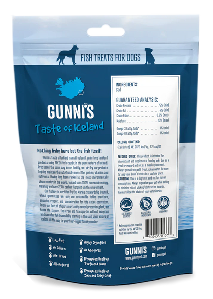 Gunni's a Taste of Iceland Cod Chewy Sticks 3 Pack