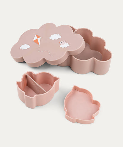 Done By Deer Lunch & Snack Box with straw Bottle Playground Powder
