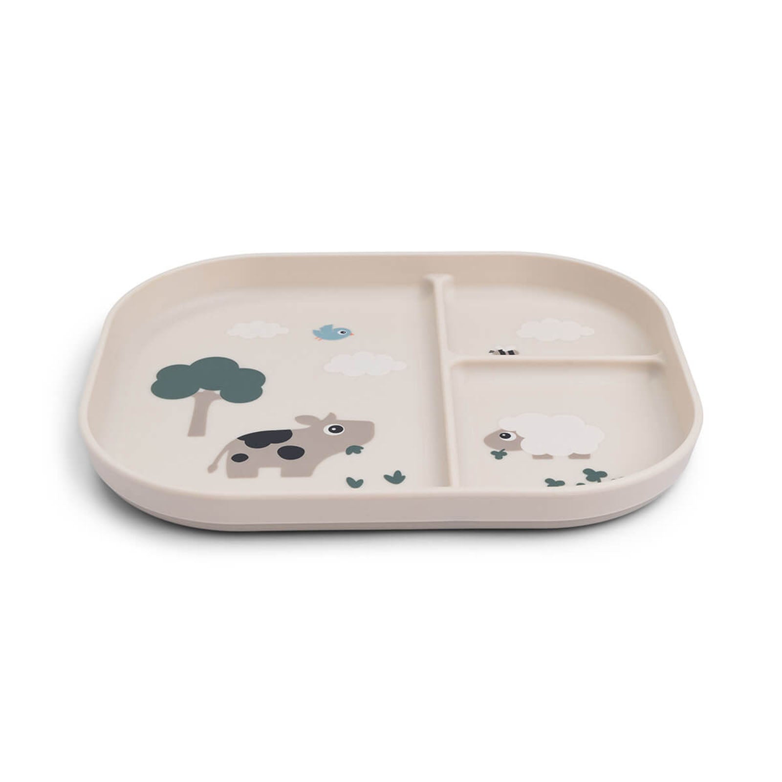 Done By Deer Foodie Compartment Plate - Sand