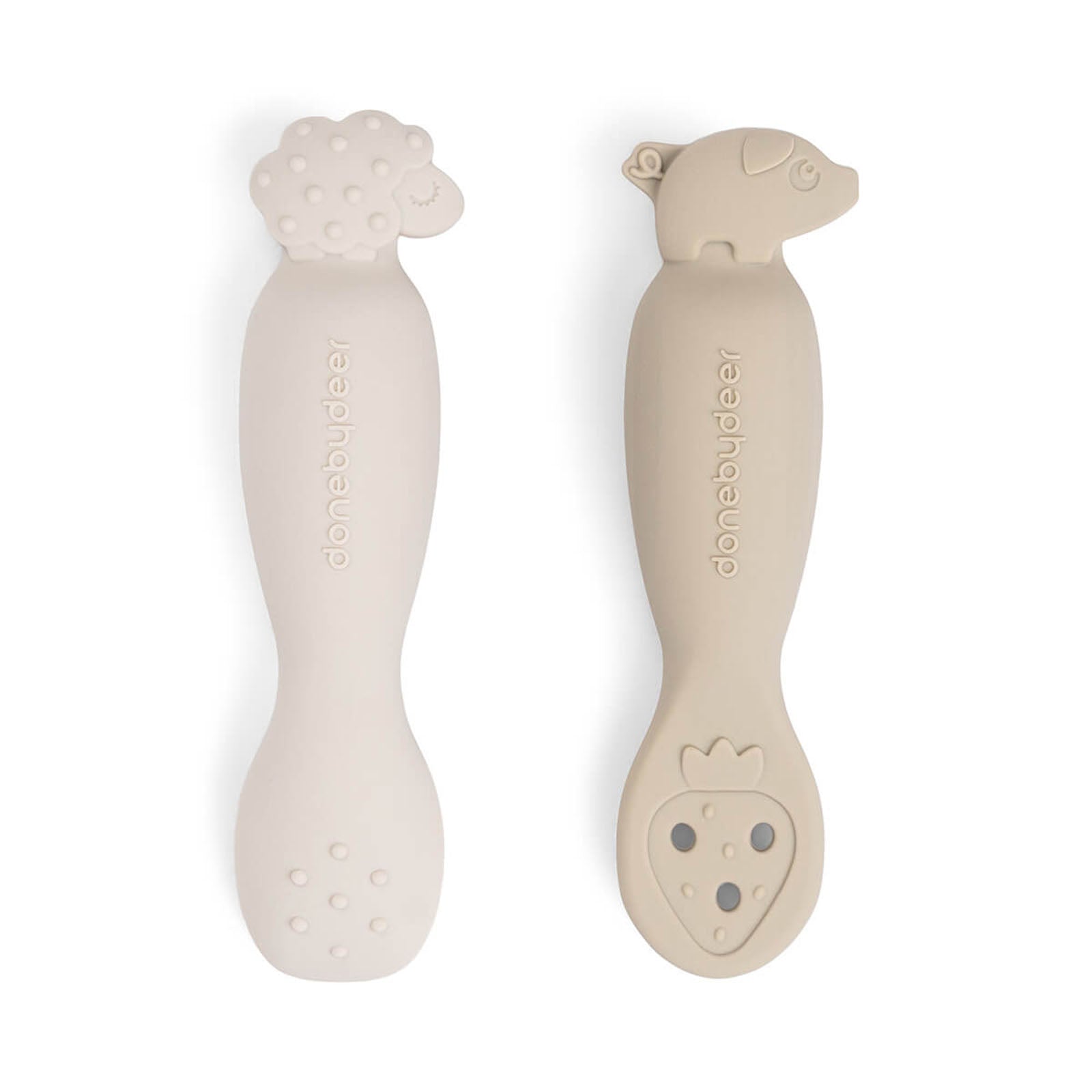 Done By Deer Learning Spoon Set - Tiny Farm Sand
