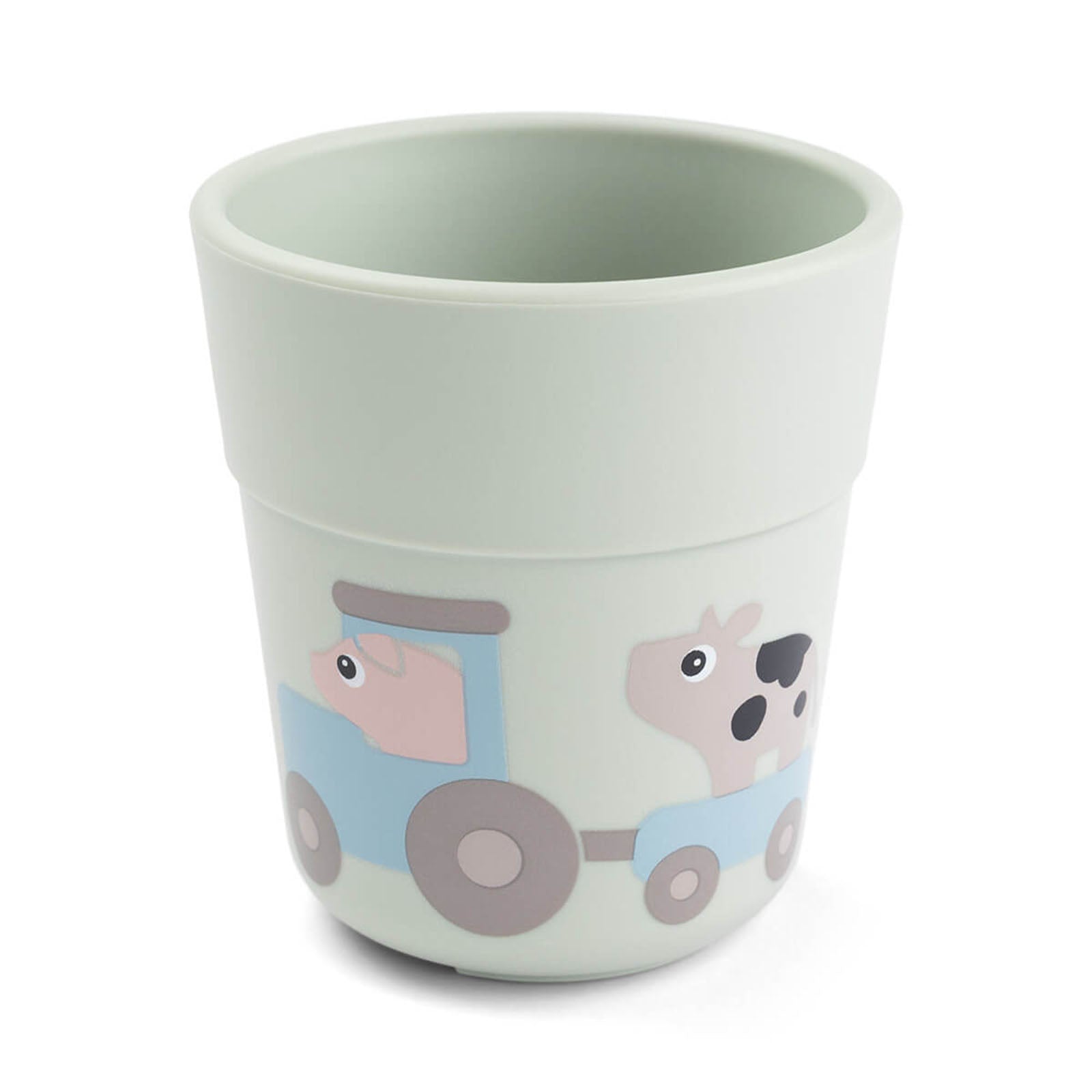 Done By Deer Foodie Dinner Set with suction Tiny Farm Green
