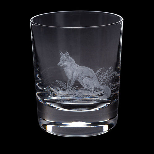 Dartington Crystal Hand Engraved Fox Tumbler