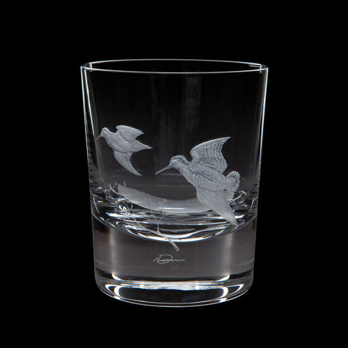 Dartington Crystal Hand Engraved Game Woodcock Tumbler