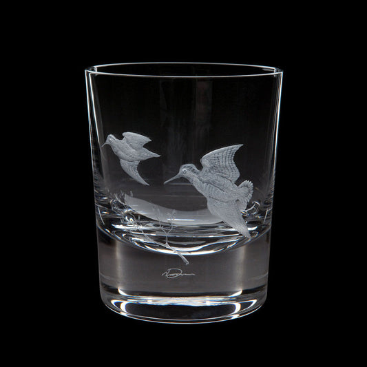 Dartington Crystal Hand Engraved Game Woodcock Tumbler