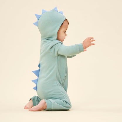 Dino Spike Zip-Up Jumpsuit