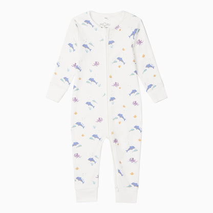 Dolphin Clever Zip Sleepsuit