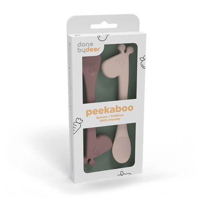 Done by Deer Silicone Raffi Feeding Spoon 2 Pack
