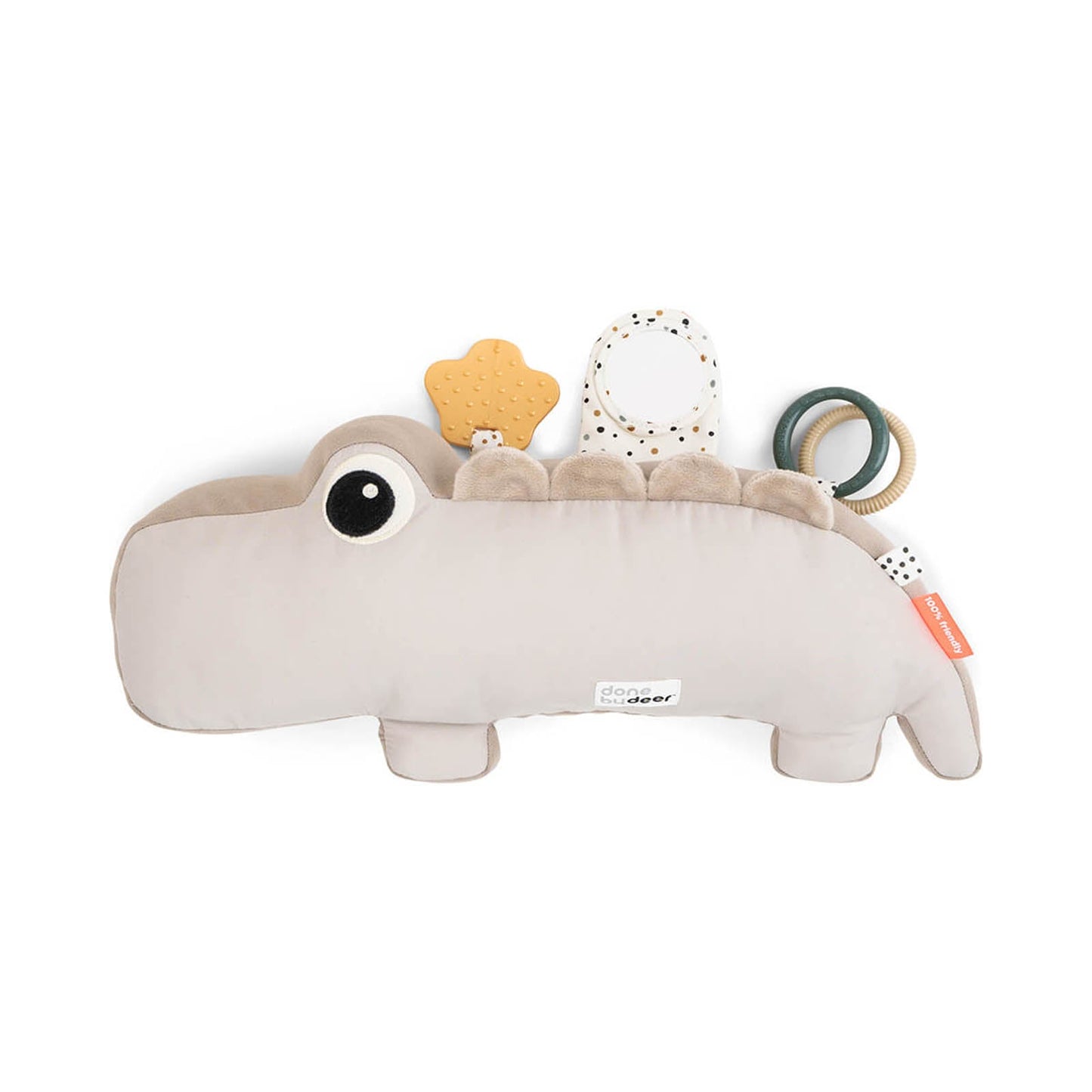 Done by Deer Tummy Time Croco Toy - Sand