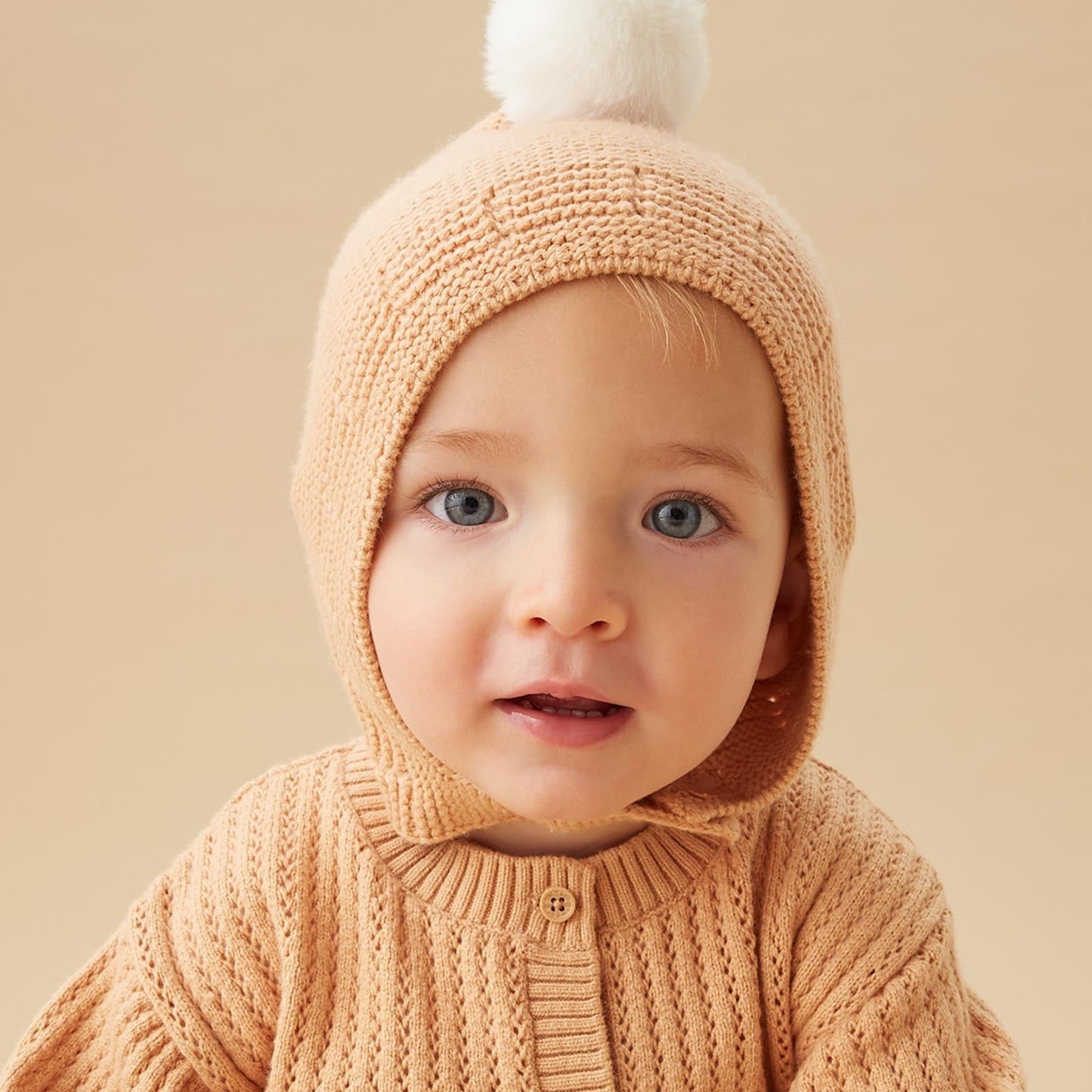 Garter Stitch Knitted Bonnet
