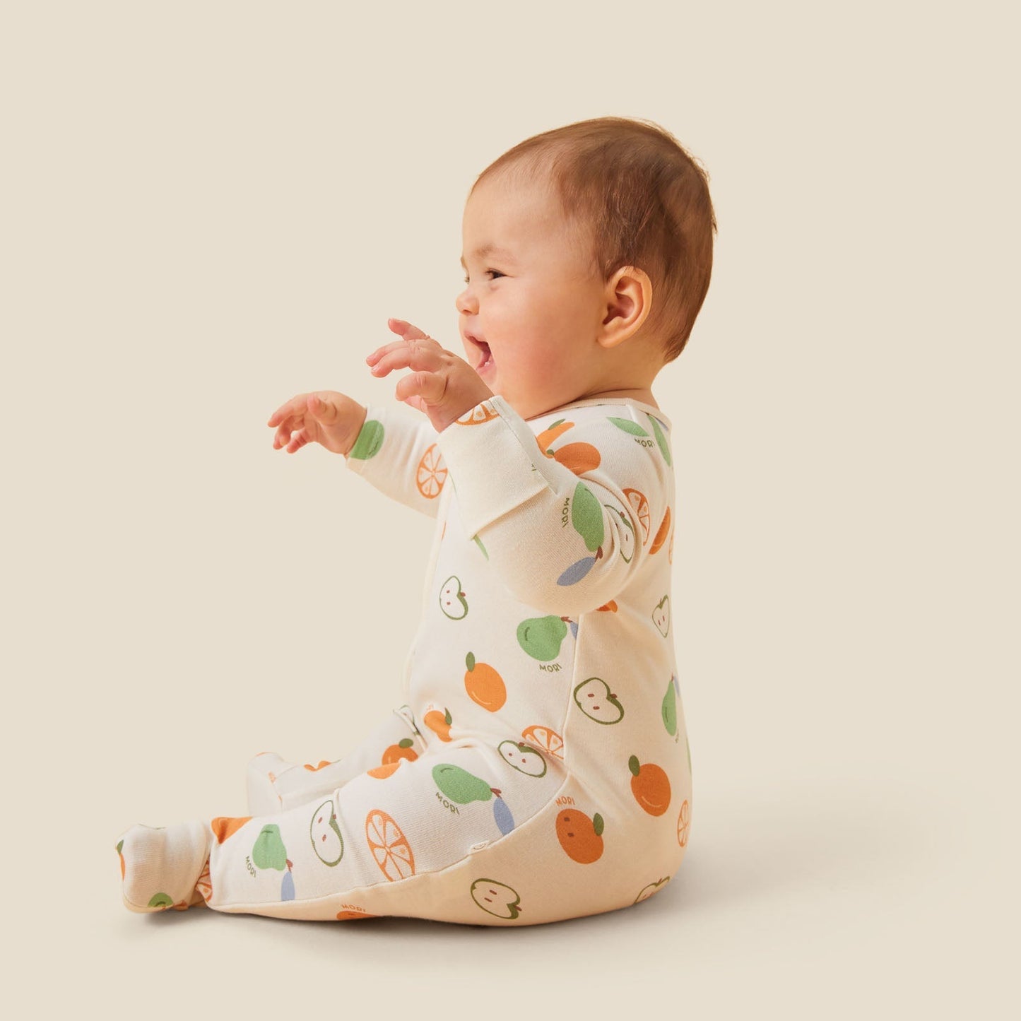 Fruit Print Clever Zip Sleepsuit