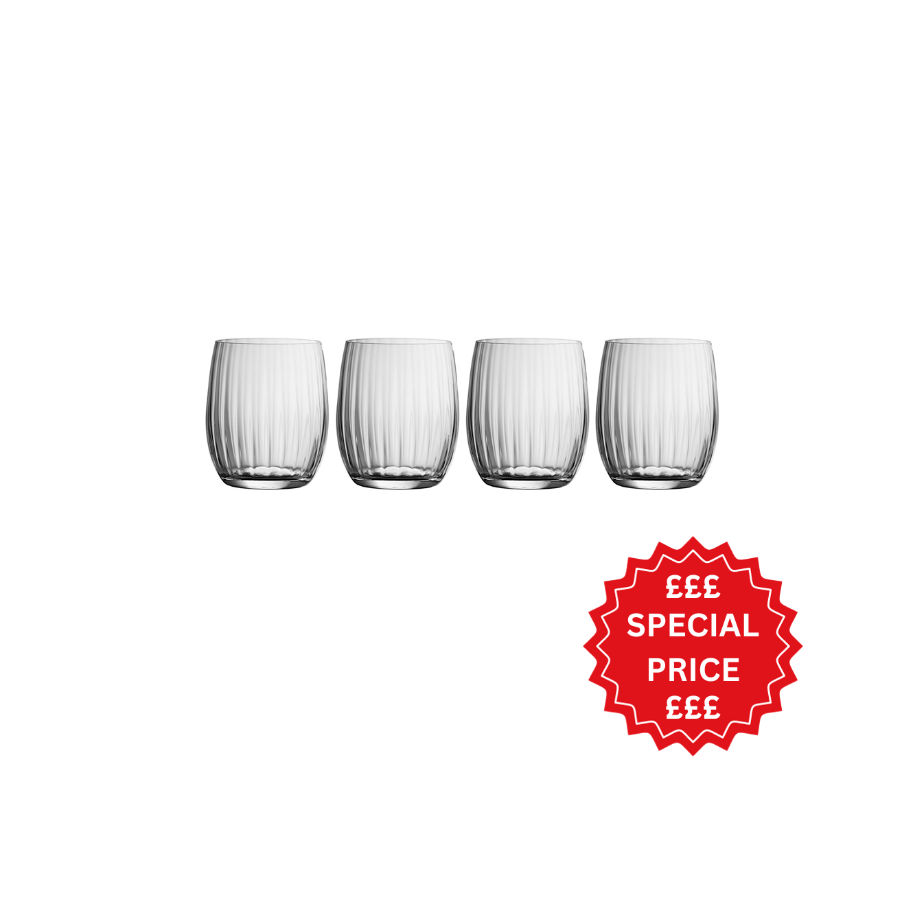 Galway Crystal Erne Tumbler Set of 4