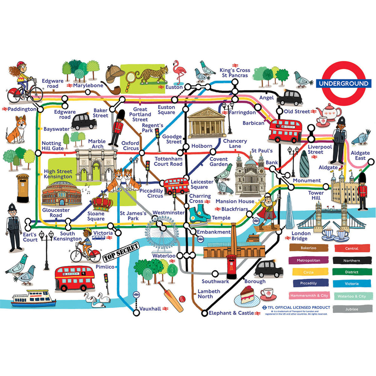 Gibsons Adventures On The London Underground 250XLpc Puzzle