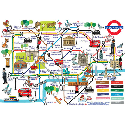 Gibsons Adventures On The London Underground 250XLpc Puzzle
