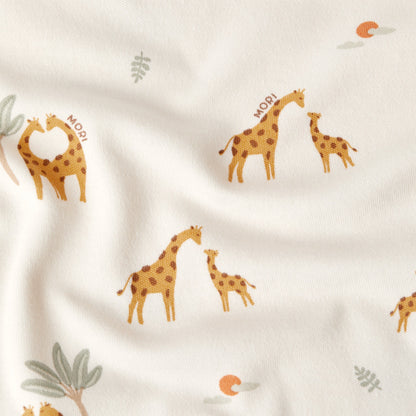 Giraffe Print Long Sleeve Bodysuit