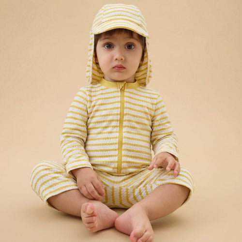 Golden Wave Sunsafe Swimsuit & Hat