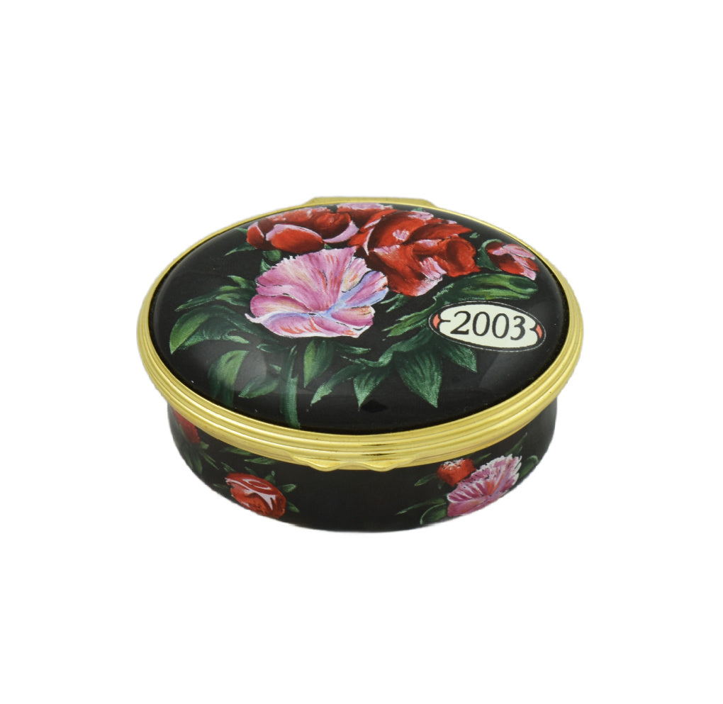 Halcyon Days 2003 A Year To Remember Enamel Box