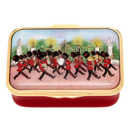 Halcyon Days Enamel Box Marching Down The Mall