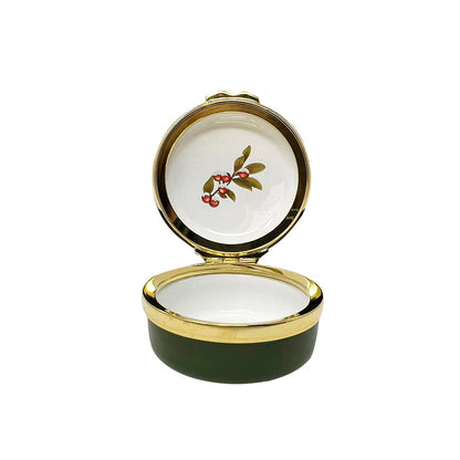 Halcyon Days Woodland Wildlife Robin Enamel Box