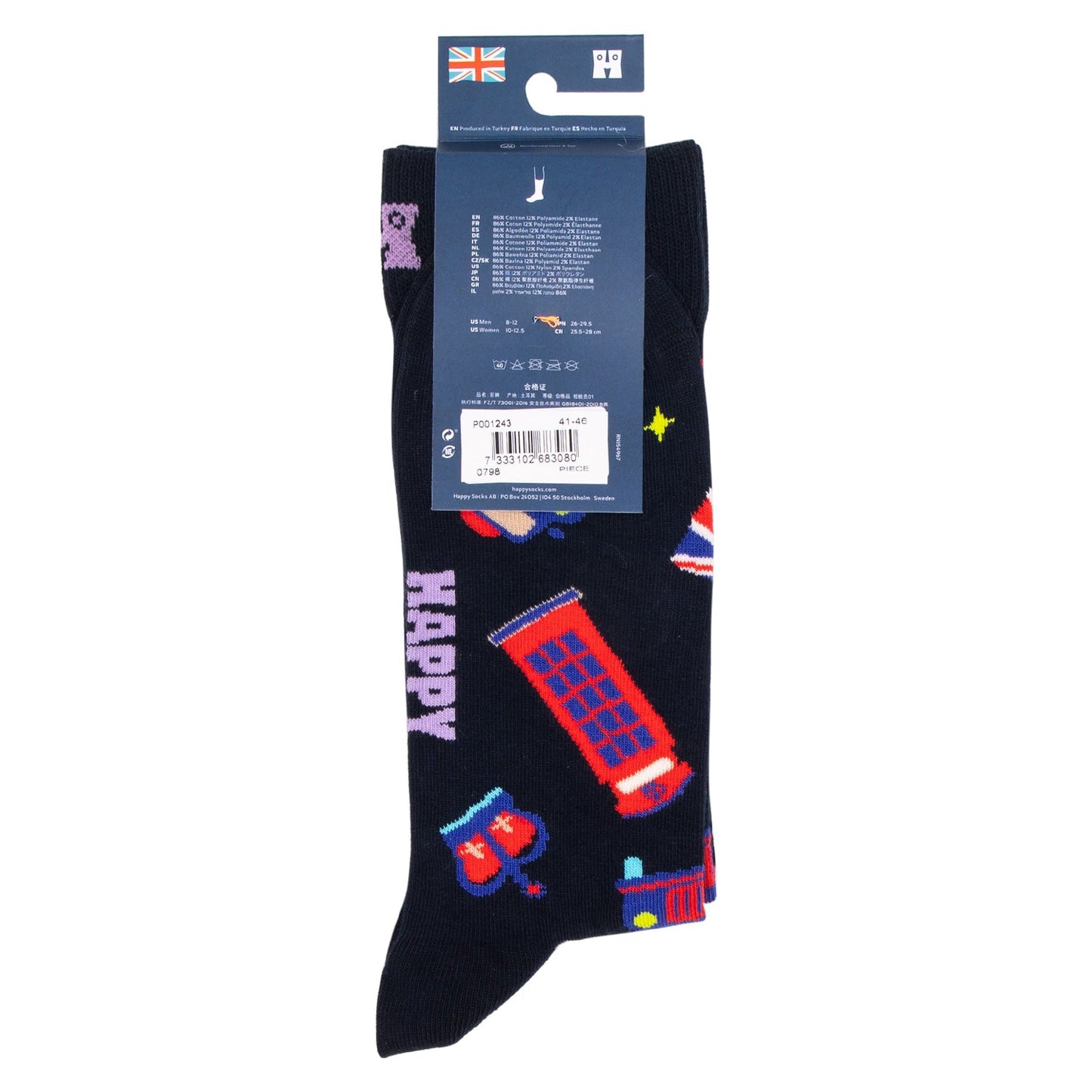 Happy Socks - Best Of British - London Edition - Size 41-46