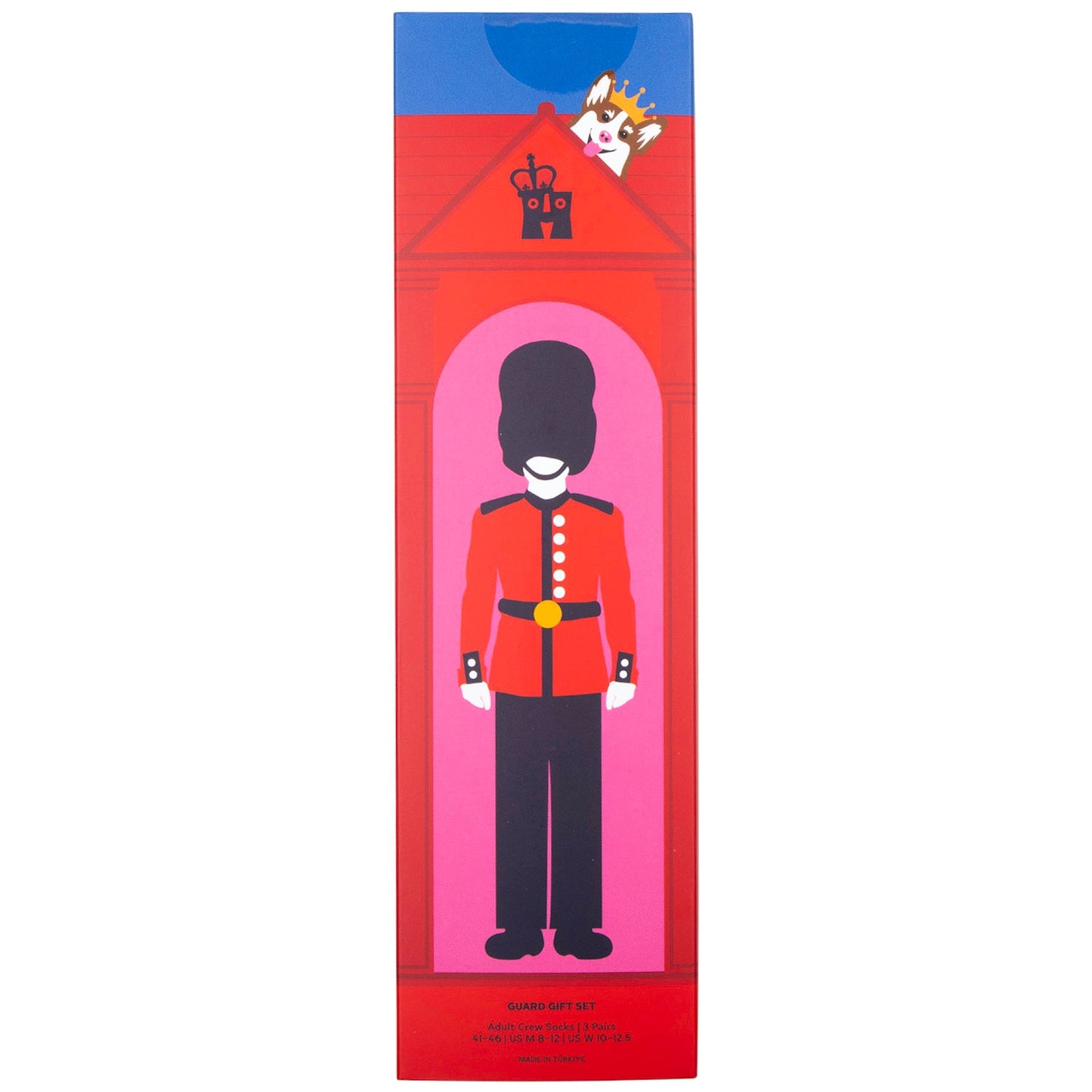 Happy Socks 3 Pack Guard Socks Gift Set - London Edition - 41-46