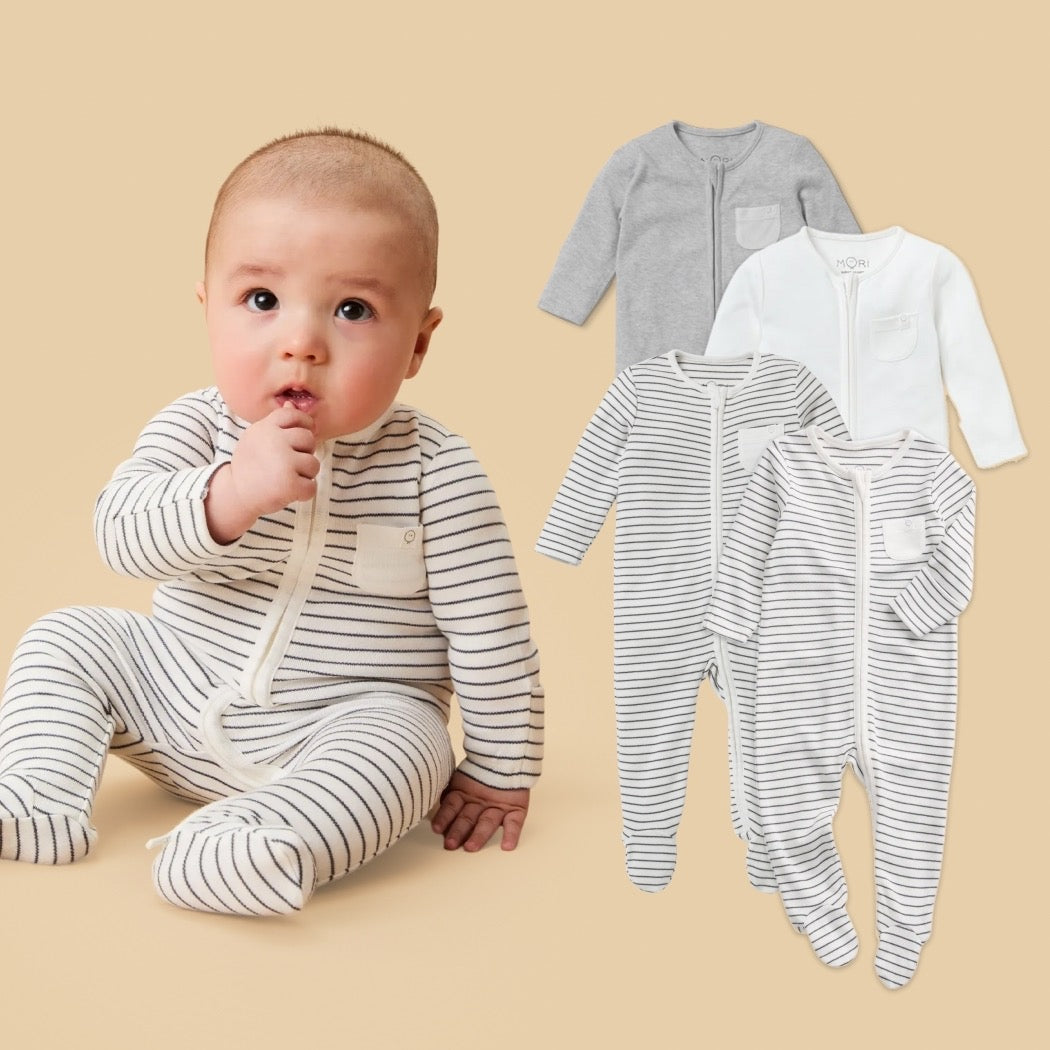 Clever Zip Sleepsuit 4 Pack