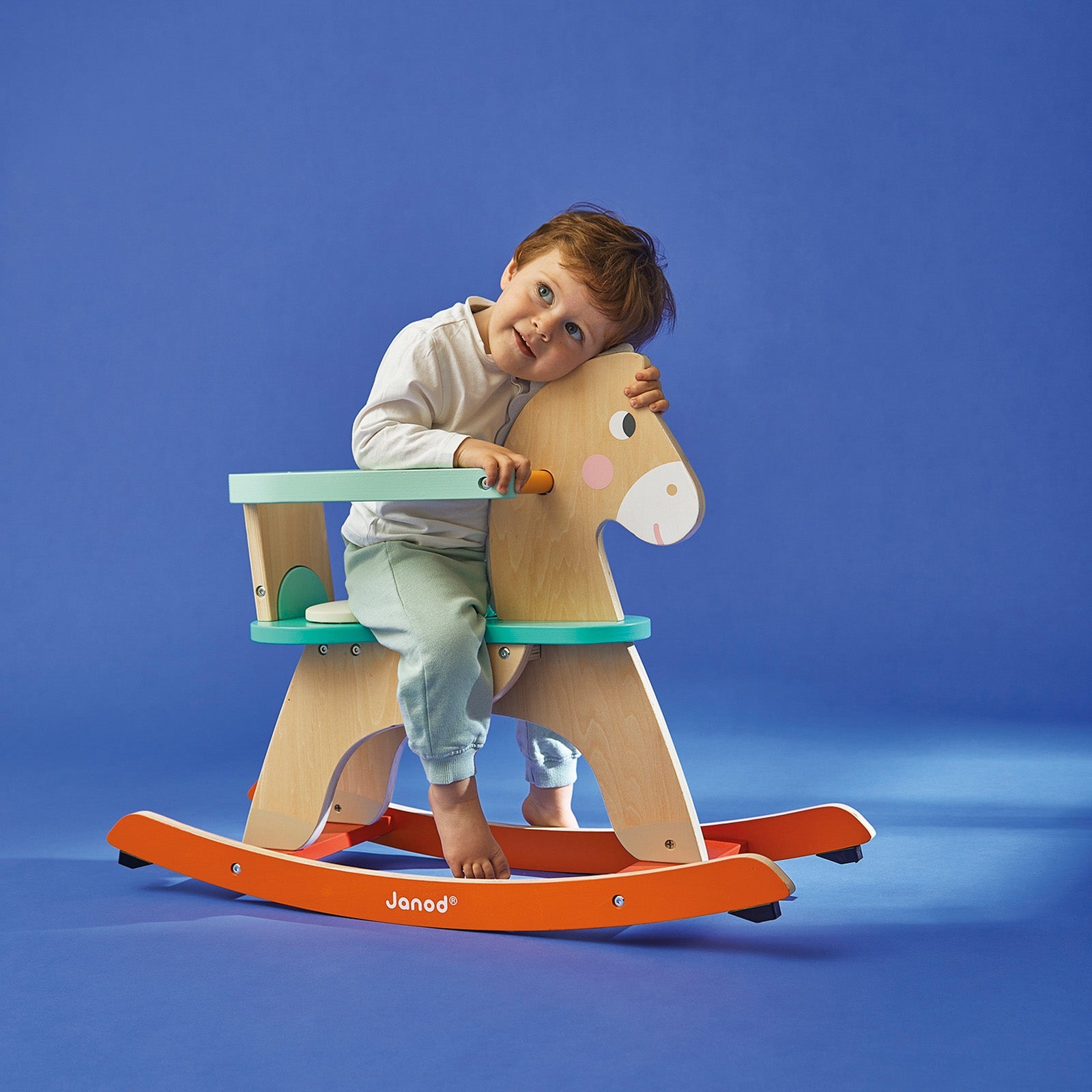 Janod Zigolos Colourful Rocking Horse
