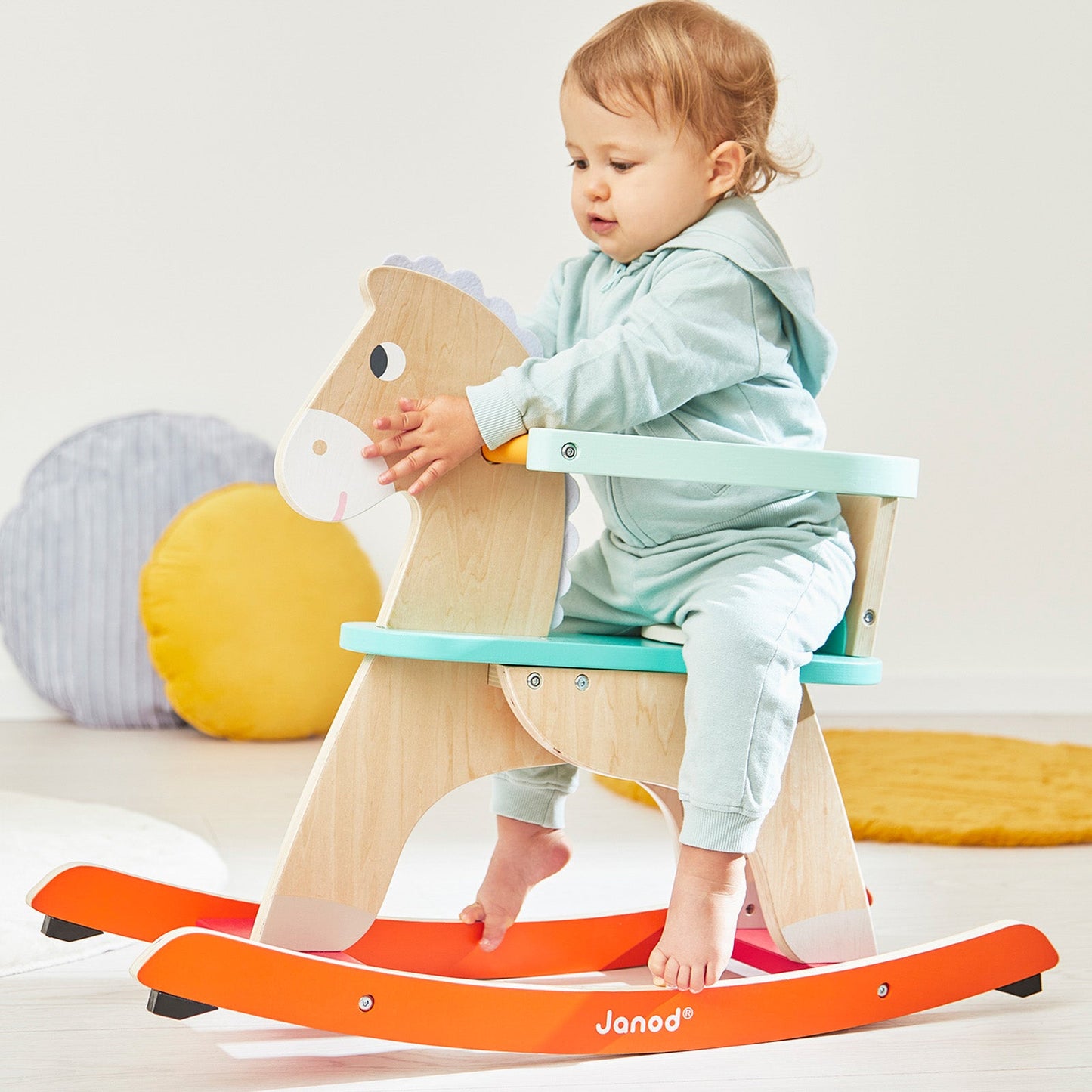 Janod Zigolos Colourful Rocking Horse