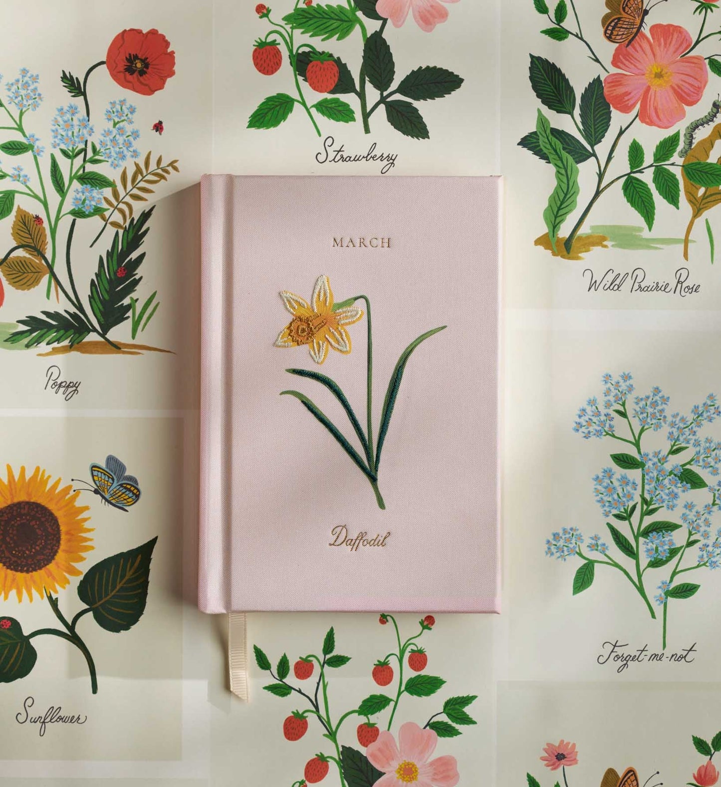 Birth Month Mini Embroidered Journal - March