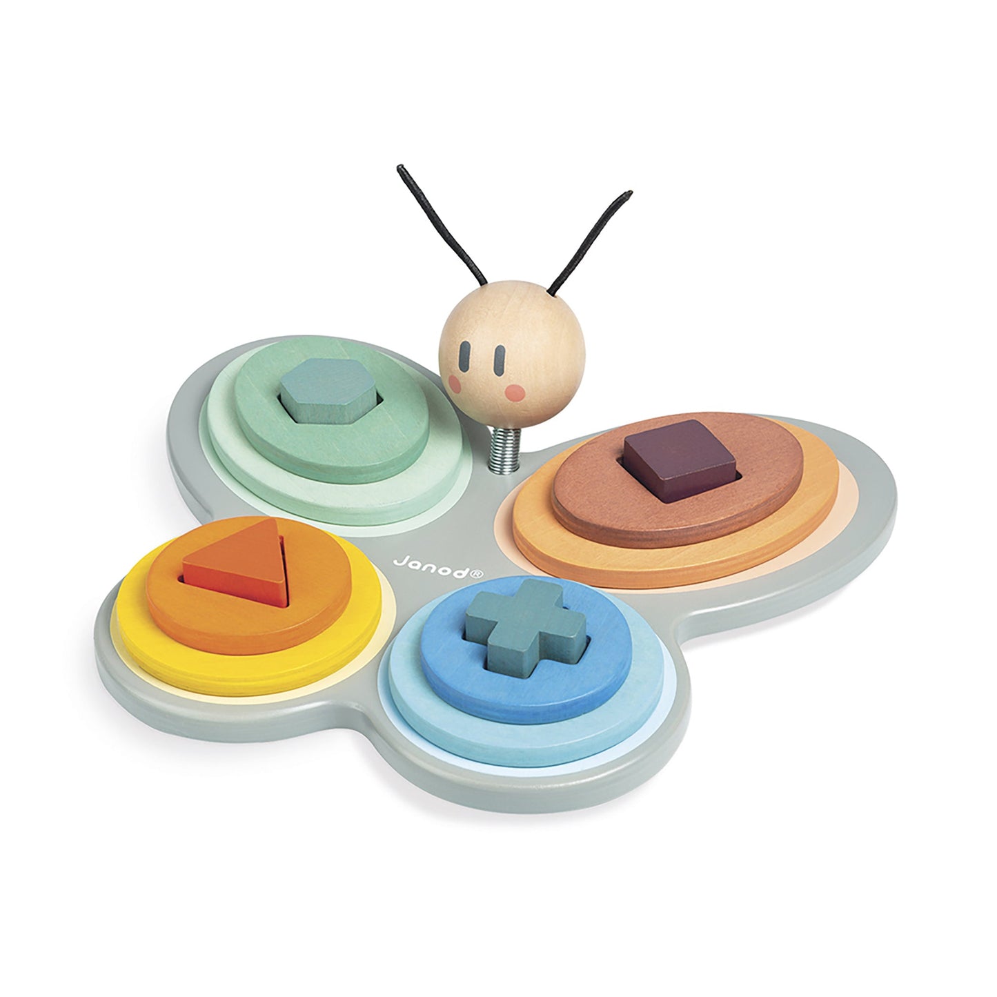 Janod Sweet Cocoon Butterfly Wooden Shape Sorter