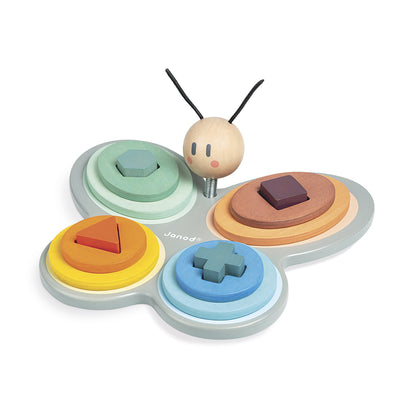 Janod Sweet Cocoon Butterfly Wooden Shape Sorter