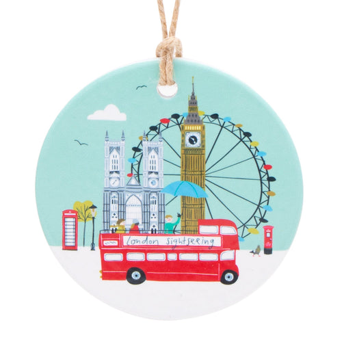 Jessica Hogarth Hanging Decoration Bus & London Eye