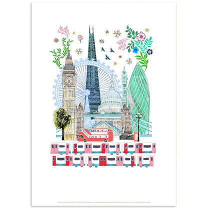 Josie Shenoy London Skyline A4 Print