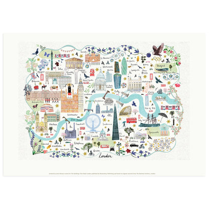 Josie Shenoy Map Of London Print