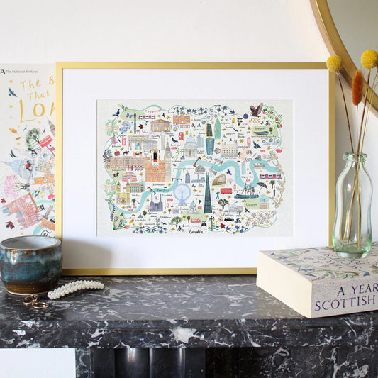 Josie Shenoy Map Of London Print