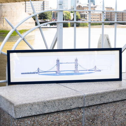 Katherine Jones Tower Bridge Print - Limited & Signed - 36 x 7.5 Inches - Rolled in Tube