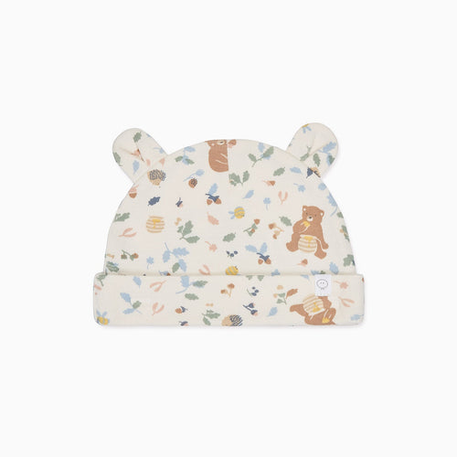 Bear Print Baby Hat