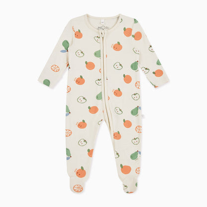 Fruit Print Clever Zip Sleepsuit