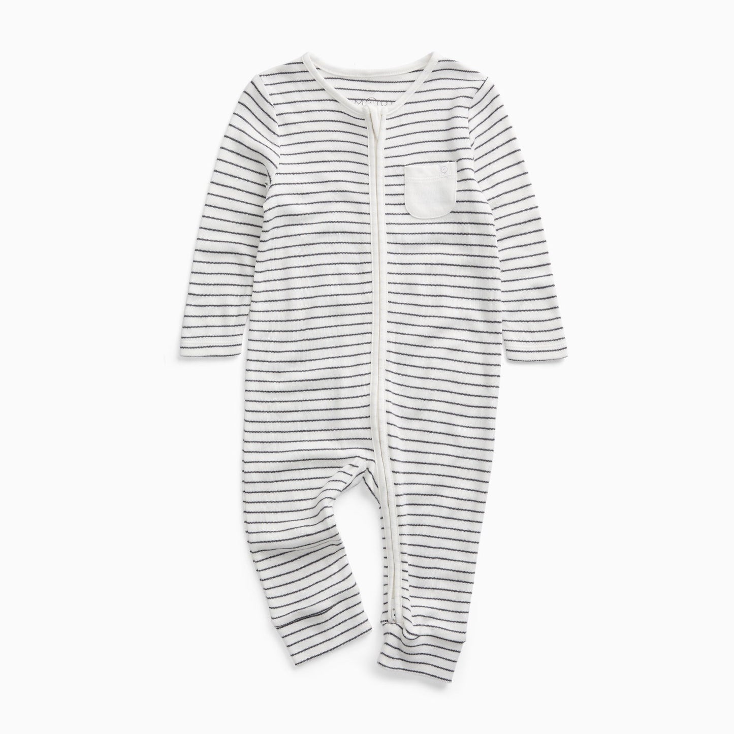 Clever Zip Sleepsuit - Grey Stripe