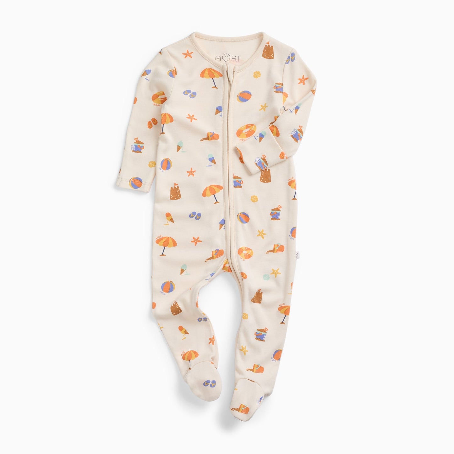 Beach Day Clever Zip Sleepsuit