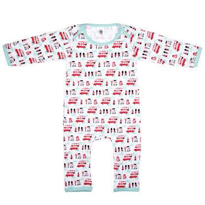 Little Red Bus Baby Romper