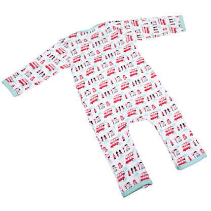 Little Red Bus Baby Romper