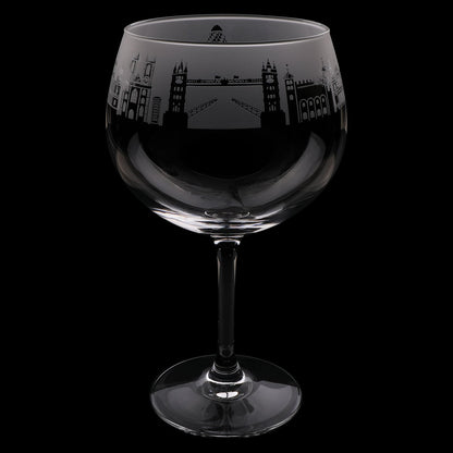 London Skyline Milford Gin Balloon Glass
