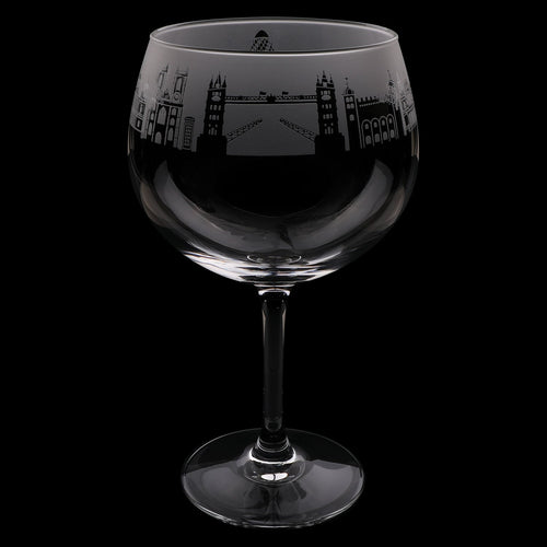 London Skyline Milford Gin Balloon Glass