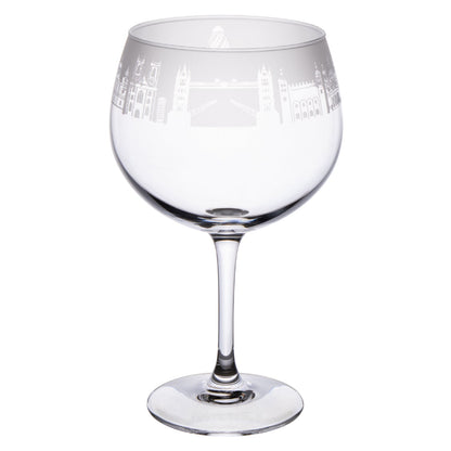 London Skyline Milford Gin Balloon Glass