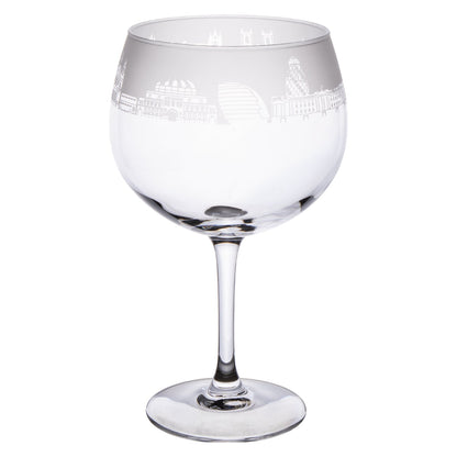 London Skyline Milford Gin Balloon Glass