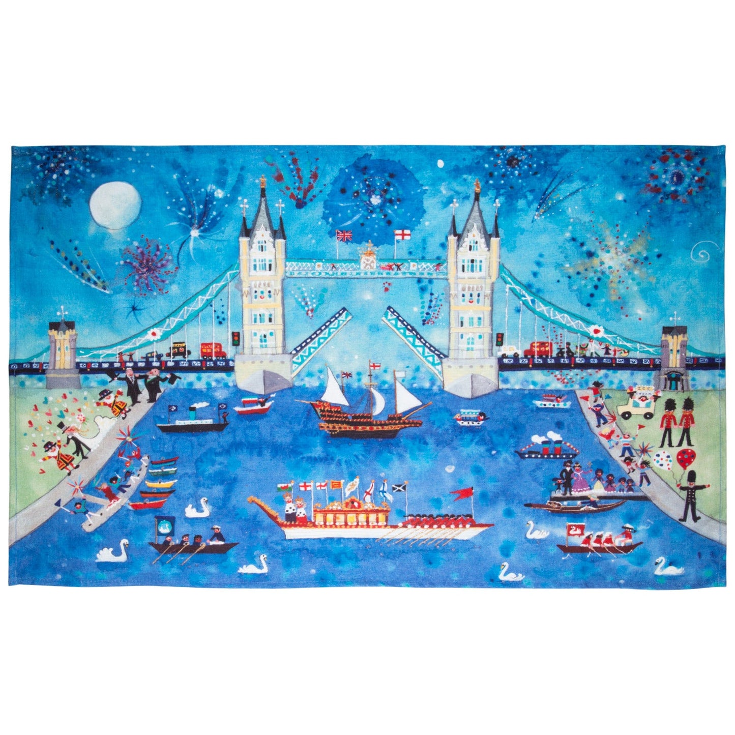 Lucy Loveheart The Wonder Bridge Tea Towel