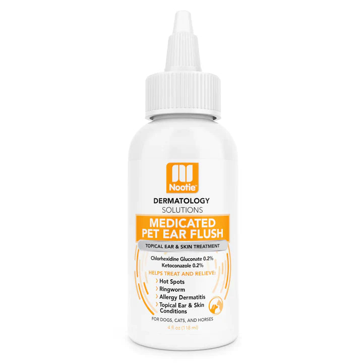 MEDICATED PET EAR FLUSH 4 OZ - ANTIFUNGAL & ANTIBACTERIAL