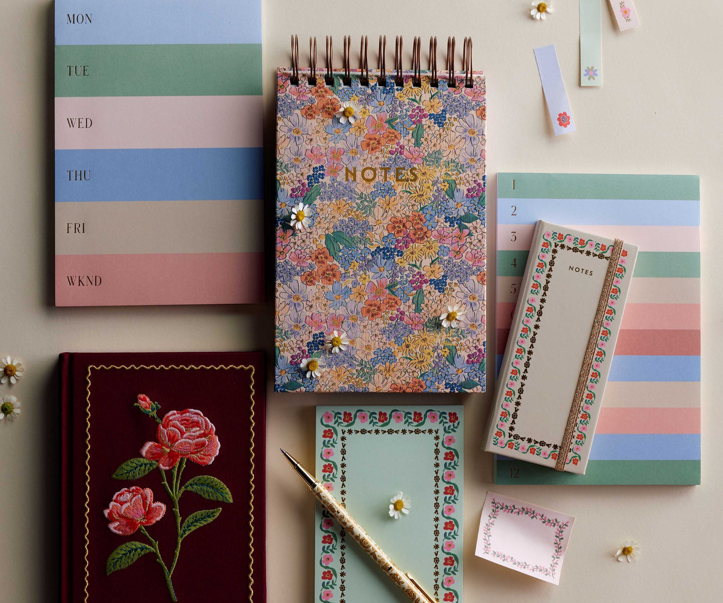 Large Memo Notepad - Muted Colorblock